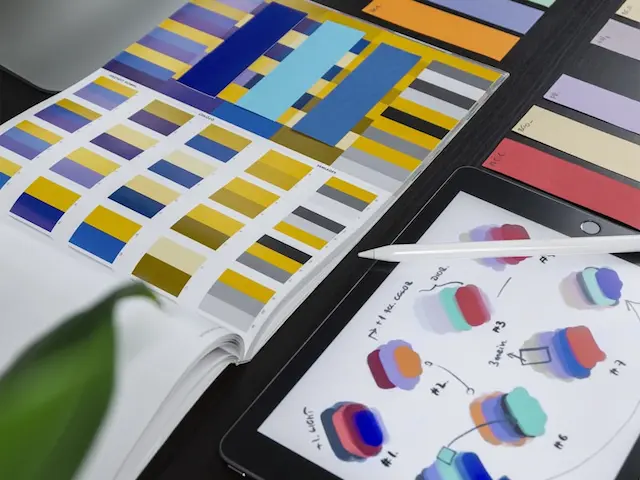 Modern brand identity design with logo variations